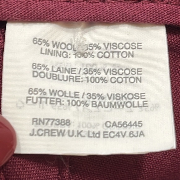 Crewcuts BURGUNDY BLACK HAT Wool Blend baseball Cap B2851 adjustable LARGE XL - Picture 8 of 9